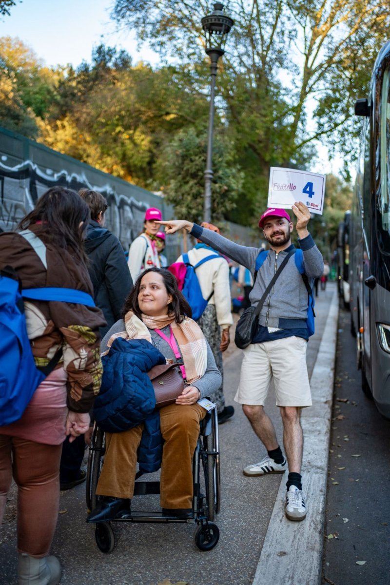 Jubilé des Pauvres à Rome avec Fratello. © Marine Clerc.
