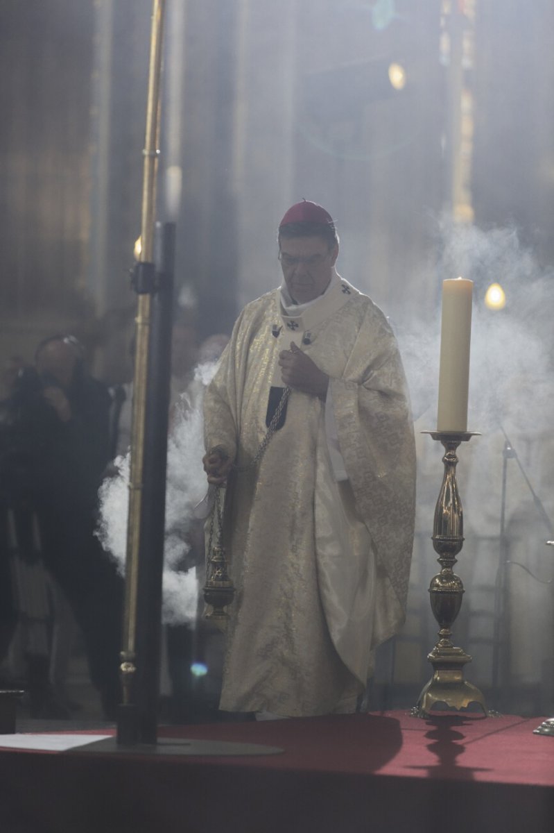 Messe de Pâques à Saint-Eustache. © Yannick Boschat / Diocèse de Paris.