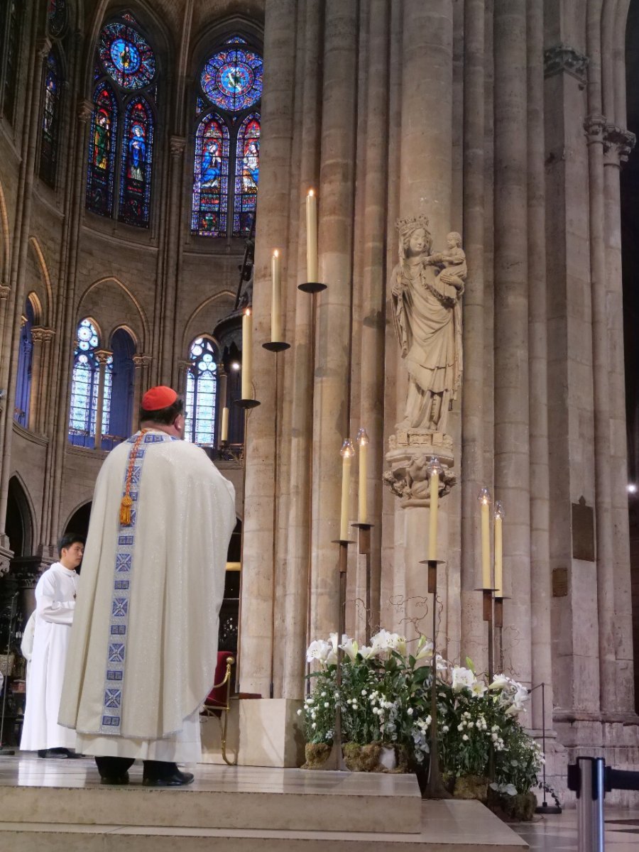 Messe anticipée de l'Assomption. © Yannick Boschat / Diocèse de Paris.