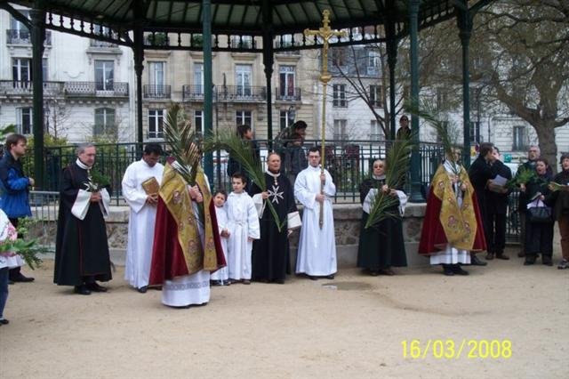 Célébration des Rameaux à Ste Elisabeth. 