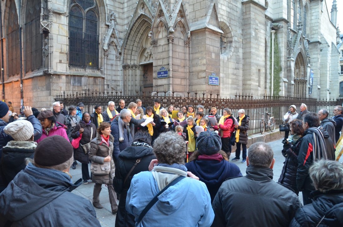 Chants de Noël à Saint-Séverin (5e). © Marie-Christine Bertin / Diocèse de Paris.