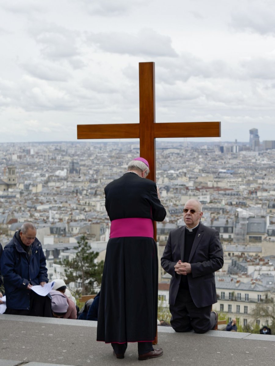 Chemin de croix de Montmartre 2024. © Yannick Boschat / Diocèse de Paris.