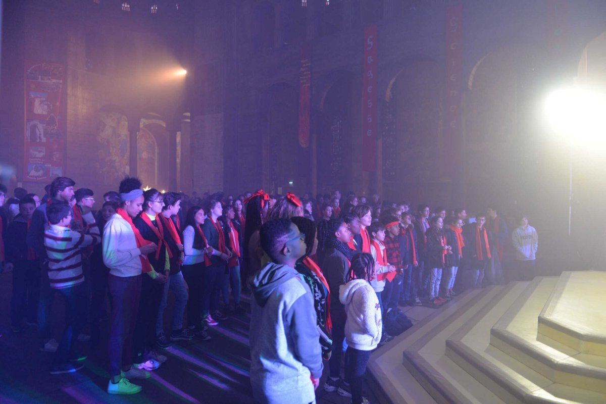 Rassemblement des jeunes confirmés en 2020. © Marie Christine Bertin / Diocèse de Paris.