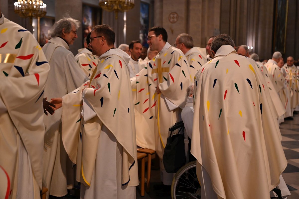Messe en présence des prêtres et diacres de Paris. © Marie-Christine Bertin / Diocèse de Paris.