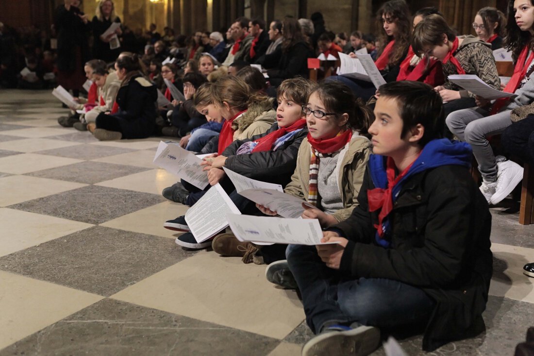 Liturgie de la Parole. © Yannick Boschat / Diocèse de Paris.