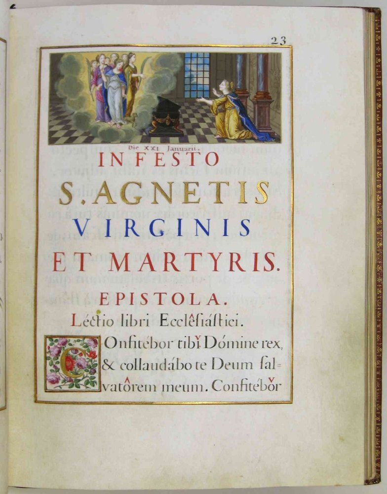 fête de Ste Agnès. 