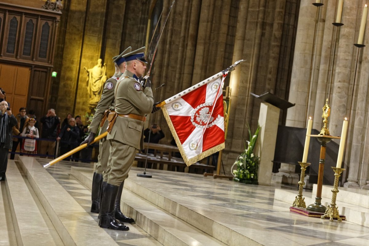 Messe pour le 100e anniversaire de l'indépendance de la Pologne. © Yannick Boschat / Diocèse de Paris.