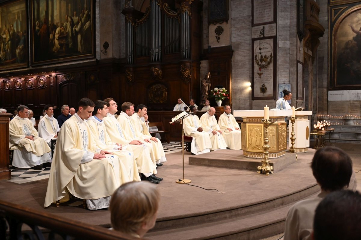 Messe des nouveaux prêtres à Notre-Dame des Victoires. © Marie-Christine Bertin / Diocèse de Paris.