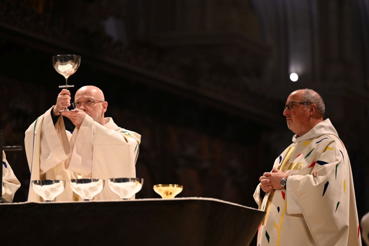 Messe du soir du samedi 14 décembre 2024 à Notre-Dame de Paris. © Marie-Christine Bertin / Diocèse de Paris.