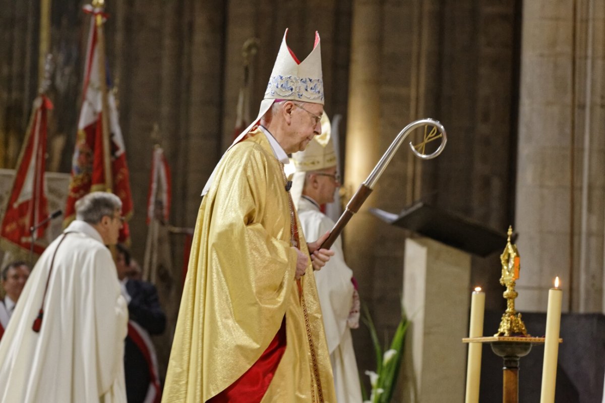 Mgr Stanisław Gądecki, président de la conférence des évêques de Pologne et (…). © Yannick Boschat / Diocèse de Paris.