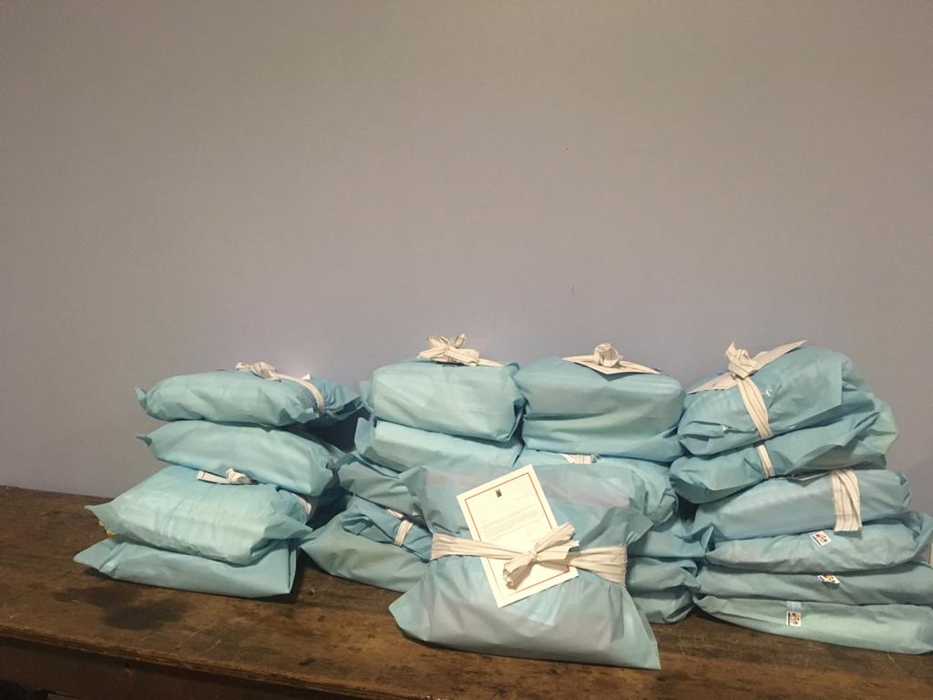 105 blouses pour les Ehpad. 5 mai 2020 