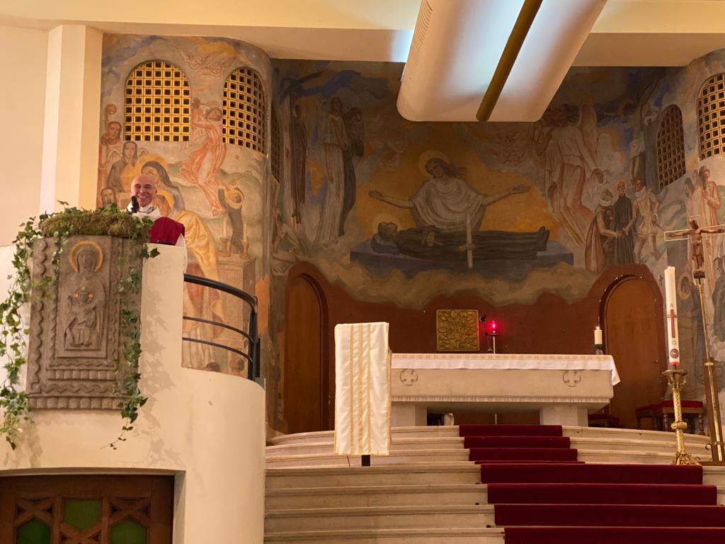 Messe de Pentecôte dans la chapelle de Franklin. 31 mai 2020 
