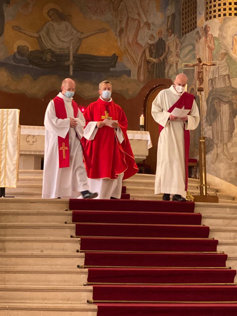 Messe de Pentecôte dans la chapelle de Franklin. 31 mai 2020 
